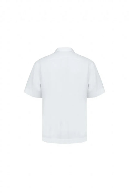 The Linen Blazer-Collar Shirt