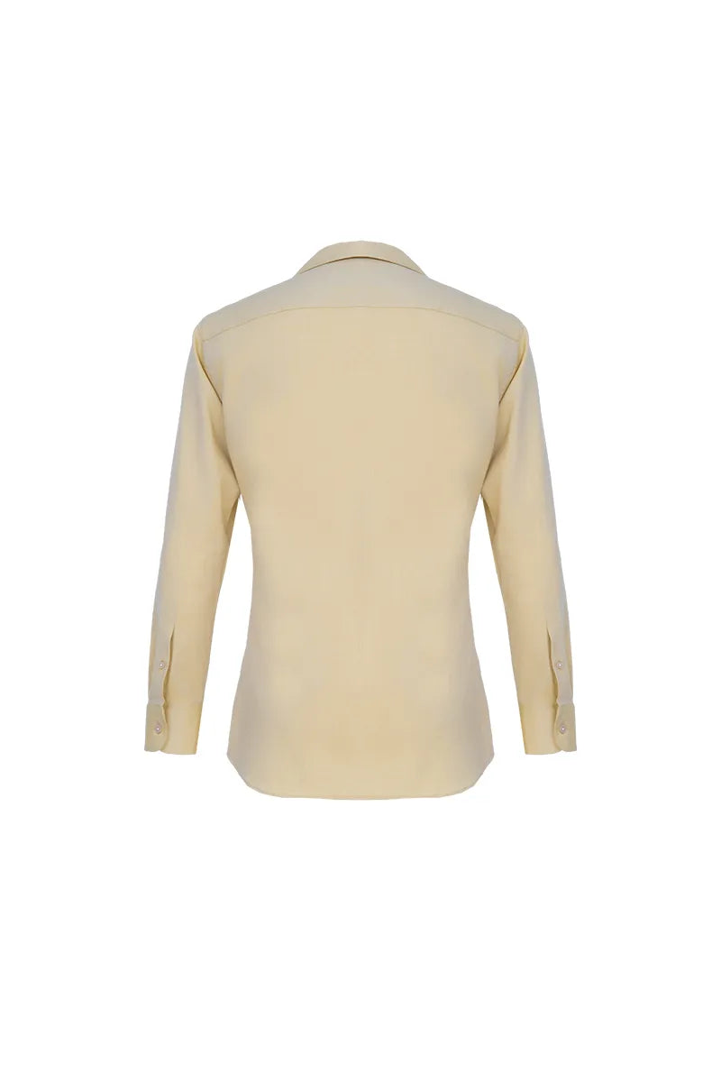 The Cotton-Wool Blazer Collar Shirt