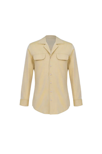The Cotton-Wool Blazer Collar Shirt