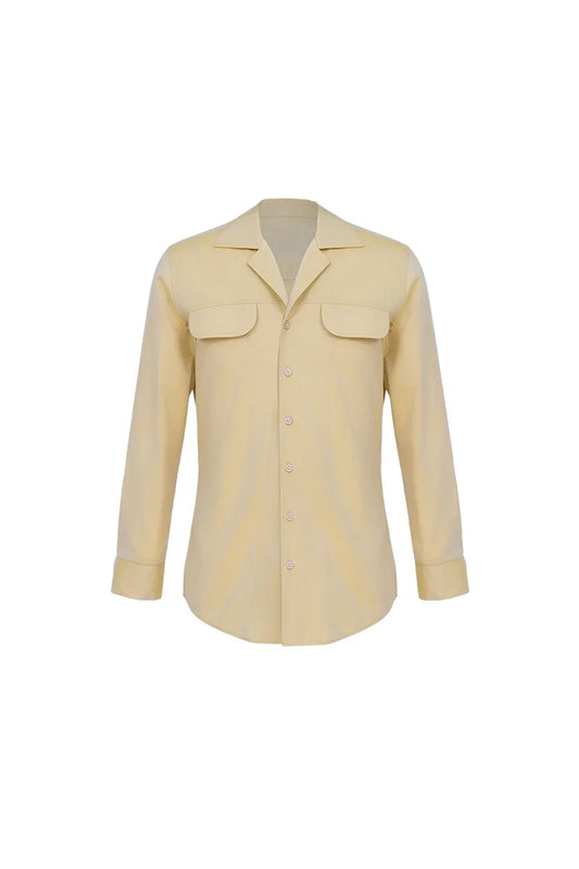 The Cotton-Wool Blazer Collar Shirt