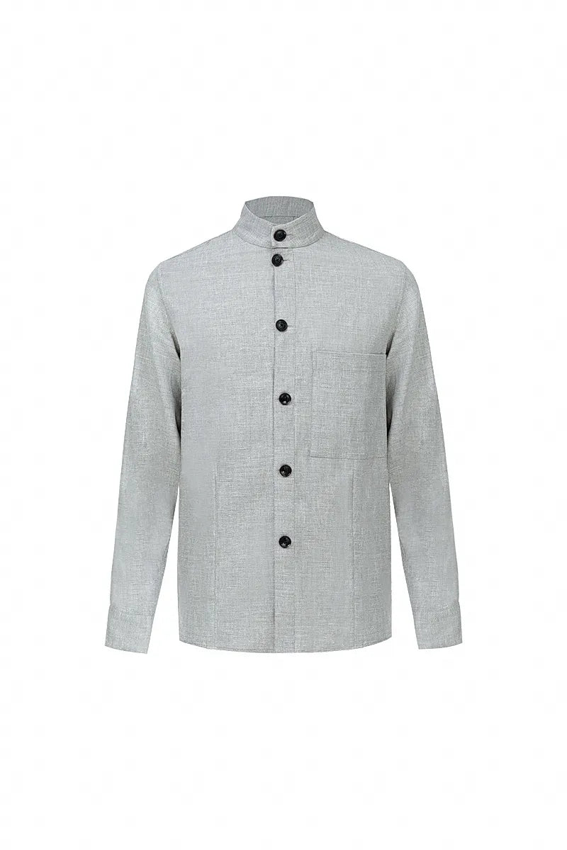 The Wool-Linen-Silk Relaxed Shirt