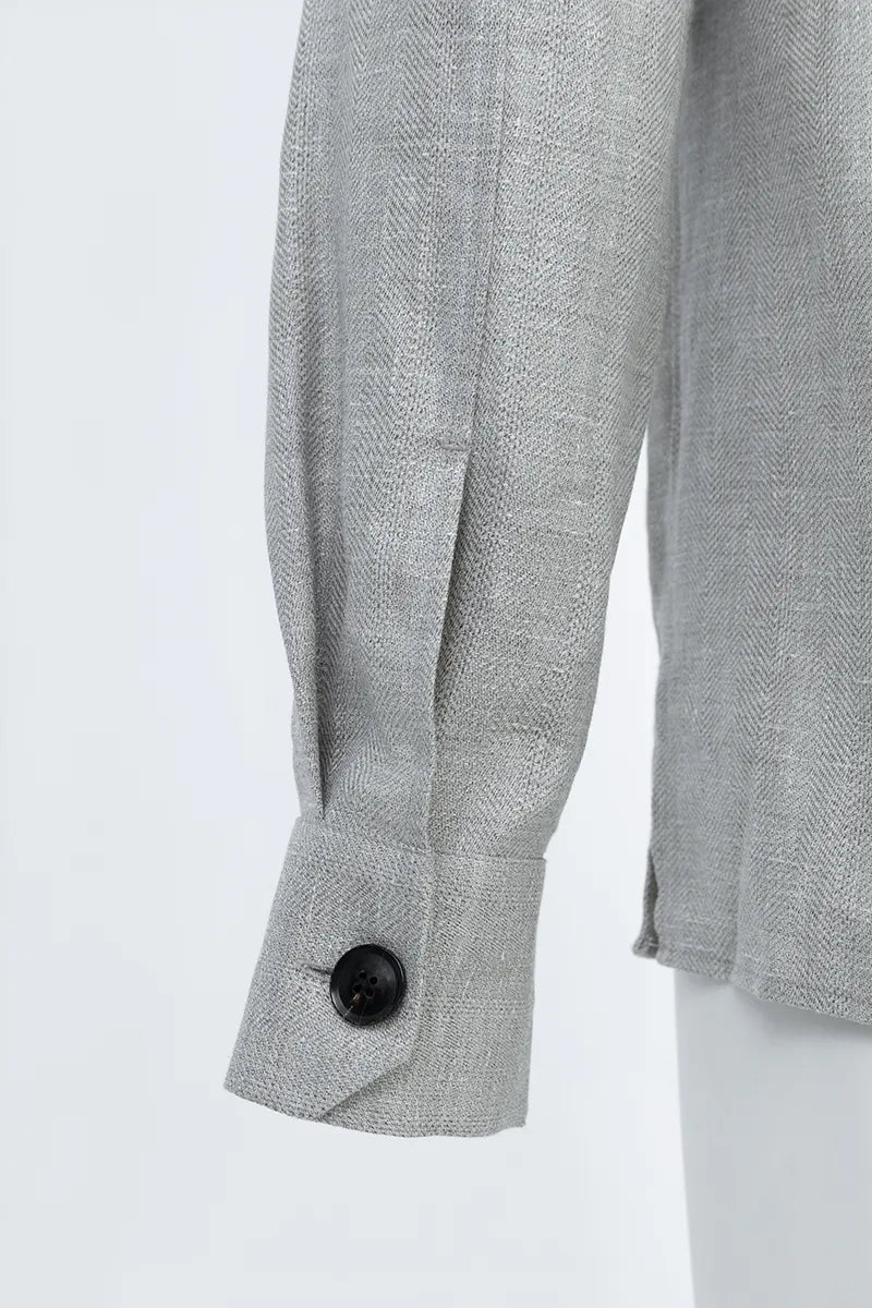 The Wool-Linen-Silk Relaxed Shirt
