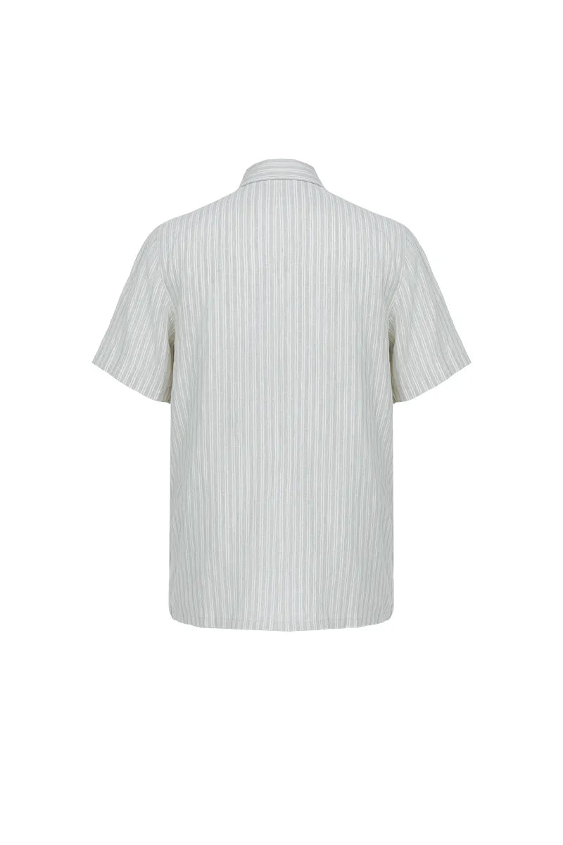 The Striped Linen Pocket Shirt