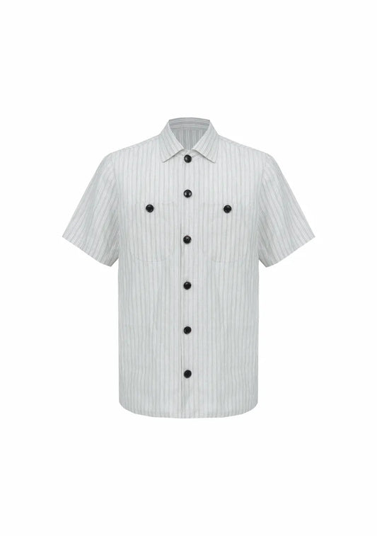 The Striped Linen Pocket Shirt
