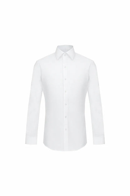 Structured Square Collar Business Shirt