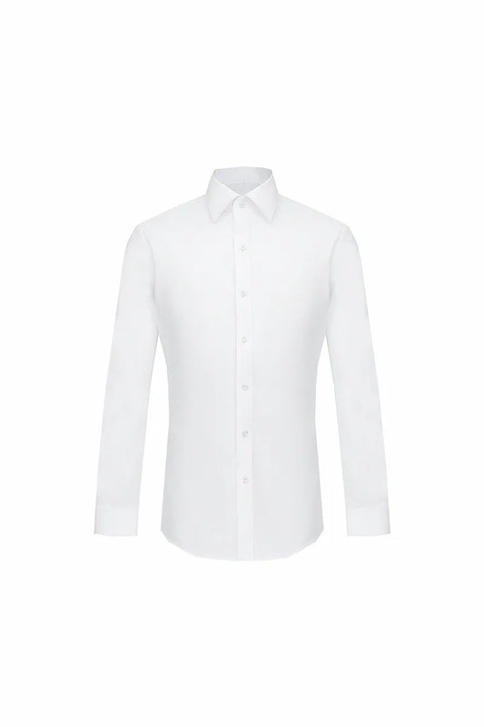 Structured Square Collar Business Shirt