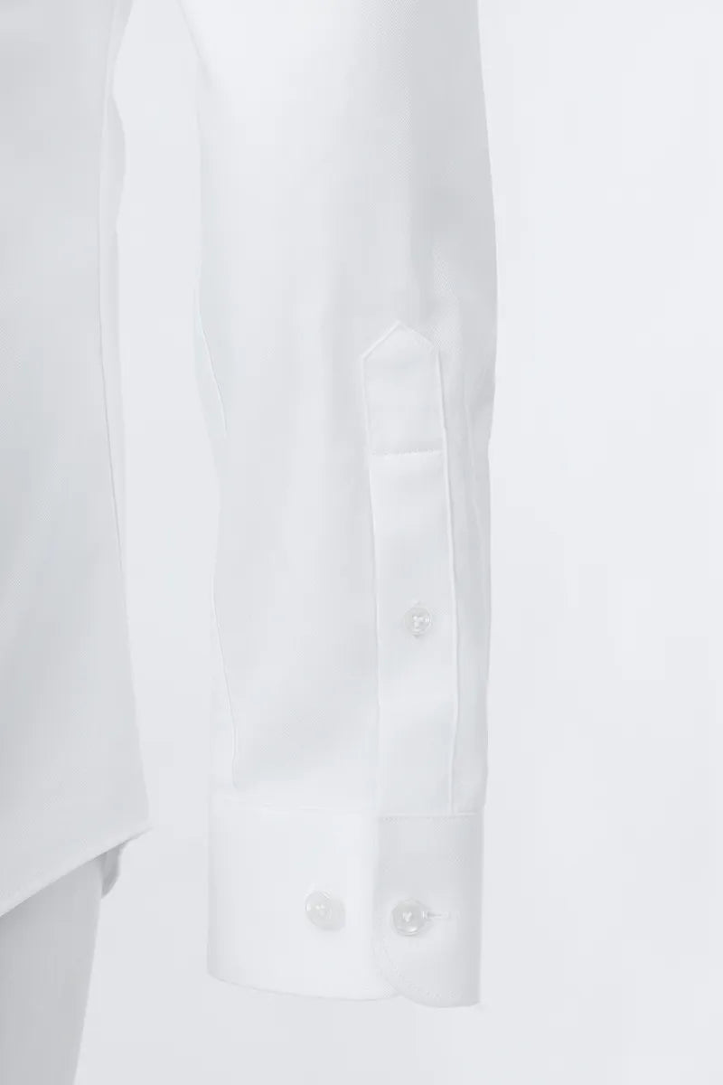 Structured Square Collar Business Shirt