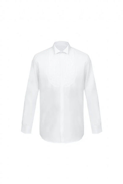 French Pleat Formal Cotton Shirt