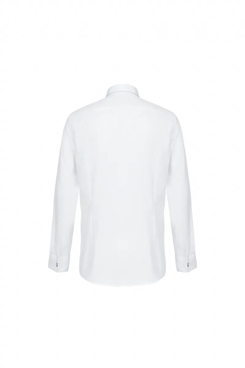 French Pleat Formal Cotton Shirt