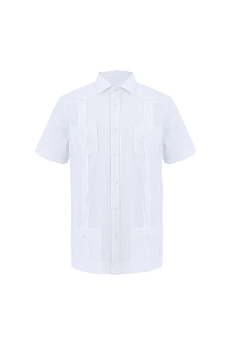 The Pin-Tuck Seersucker Utility Overshirt