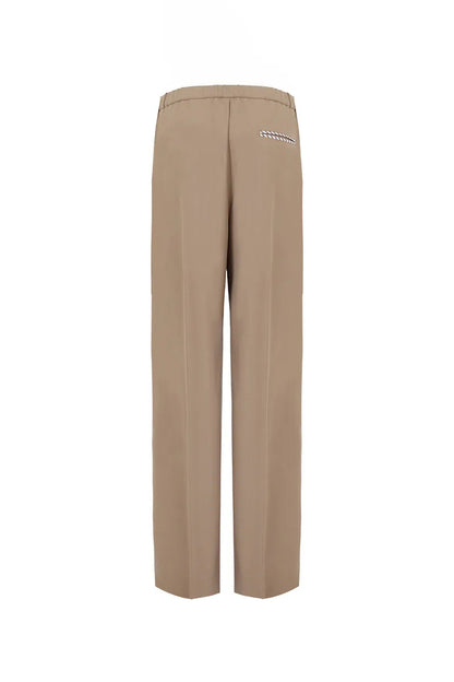 The Elastic-Waist Wide-Leg Trouser