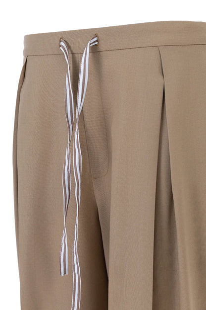 The Elastic-Waist Wide-Leg Trouser