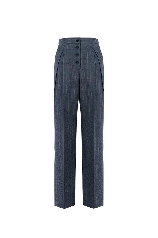 The Four-Button Single-Pleat Trouser