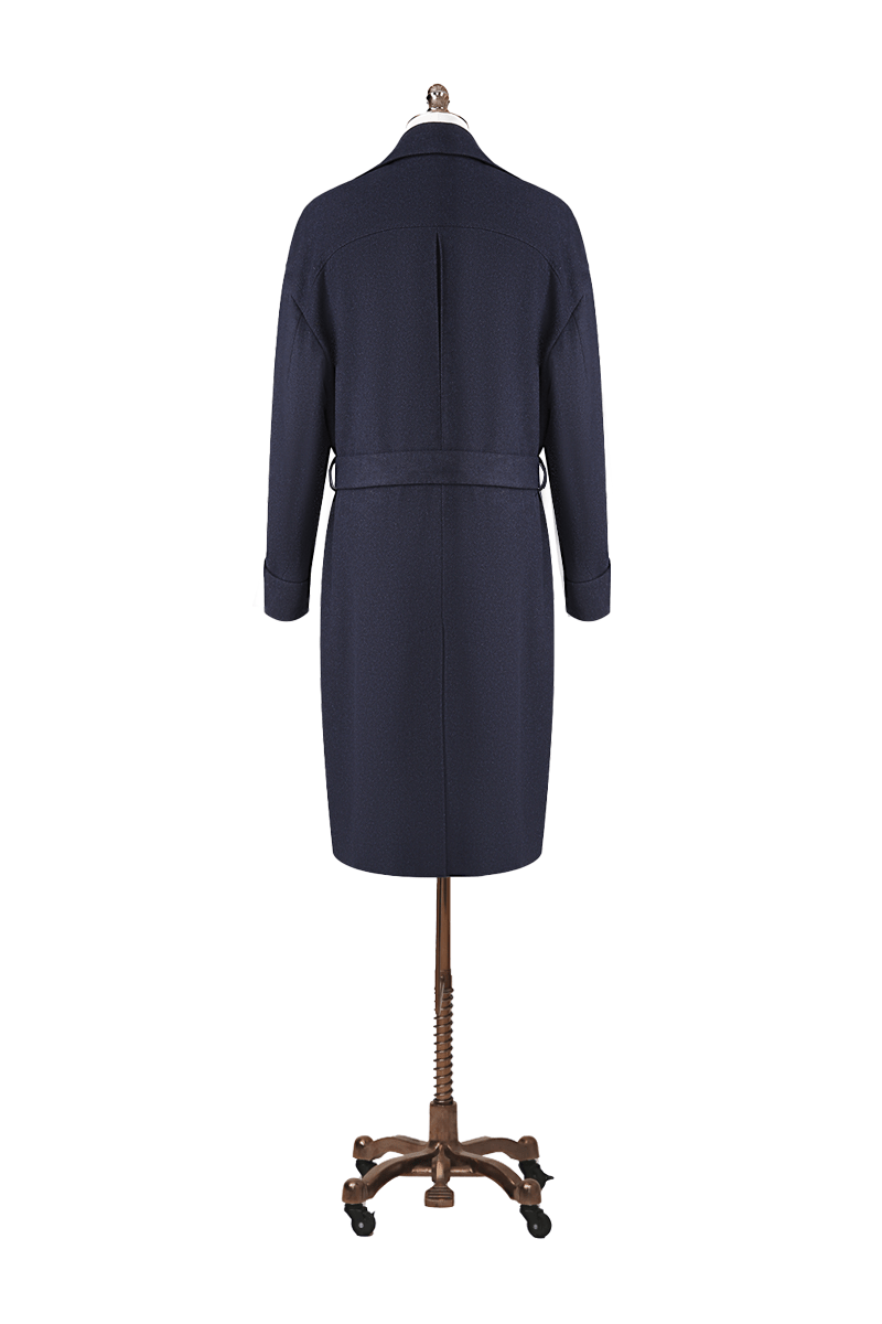 Wool, Cashmere & Silk Double - Breasted Overcoat - The Drafting Room