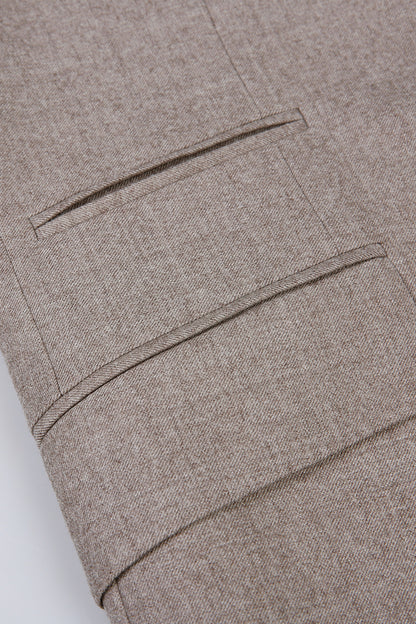 Light Brown Flannel - 2 Piece Suit 60 / Short