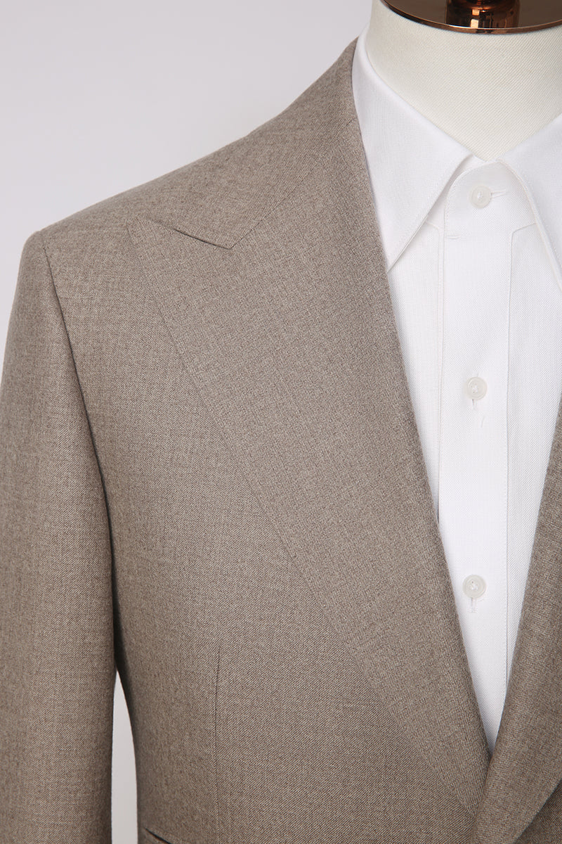 Light Brown Flannel - 2 Piece Suit 60 / Short