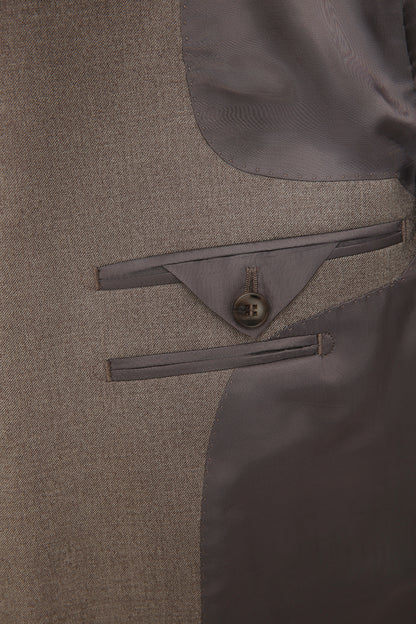 Light Brown Flannel - 2 Piece Suit 60 / Short