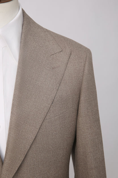 Light Brown Flannel - 2 Piece Suit 60 / Short