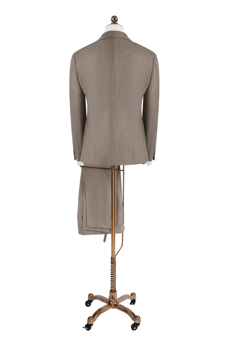 Light Brown Flannel - 2 Piece Suit 60 / Short