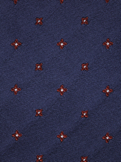 Luxury 3-Fold Silk Necktie in Blue