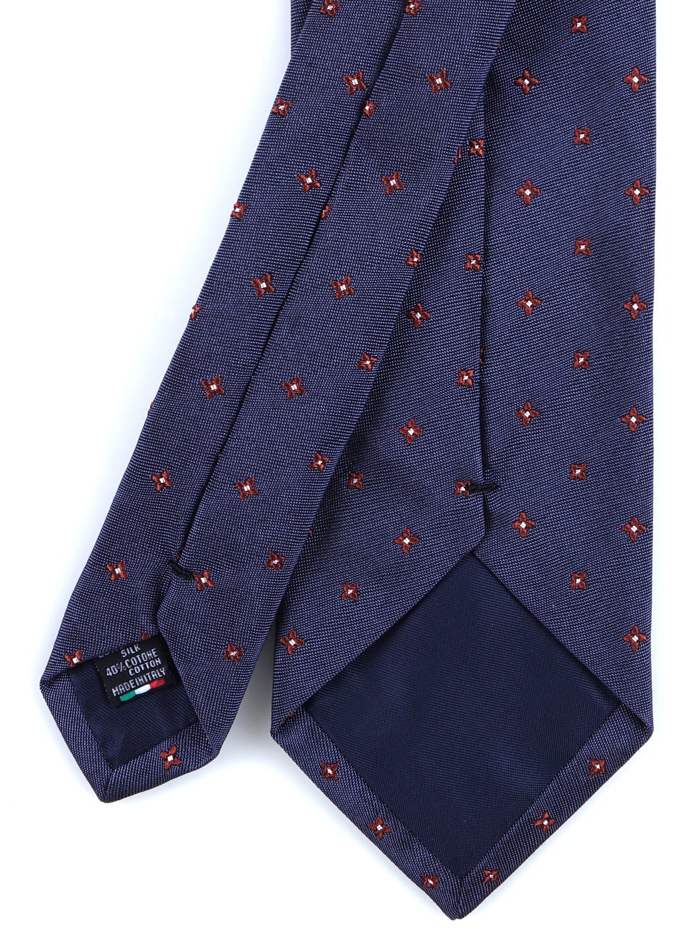 Luxury 3-Fold Silk Necktie in Blue