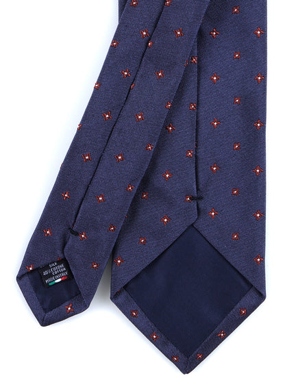 Luxury 3-Fold Silk Necktie in Blue