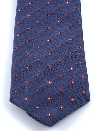 Luxury 3-Fold Silk Necktie in Blue