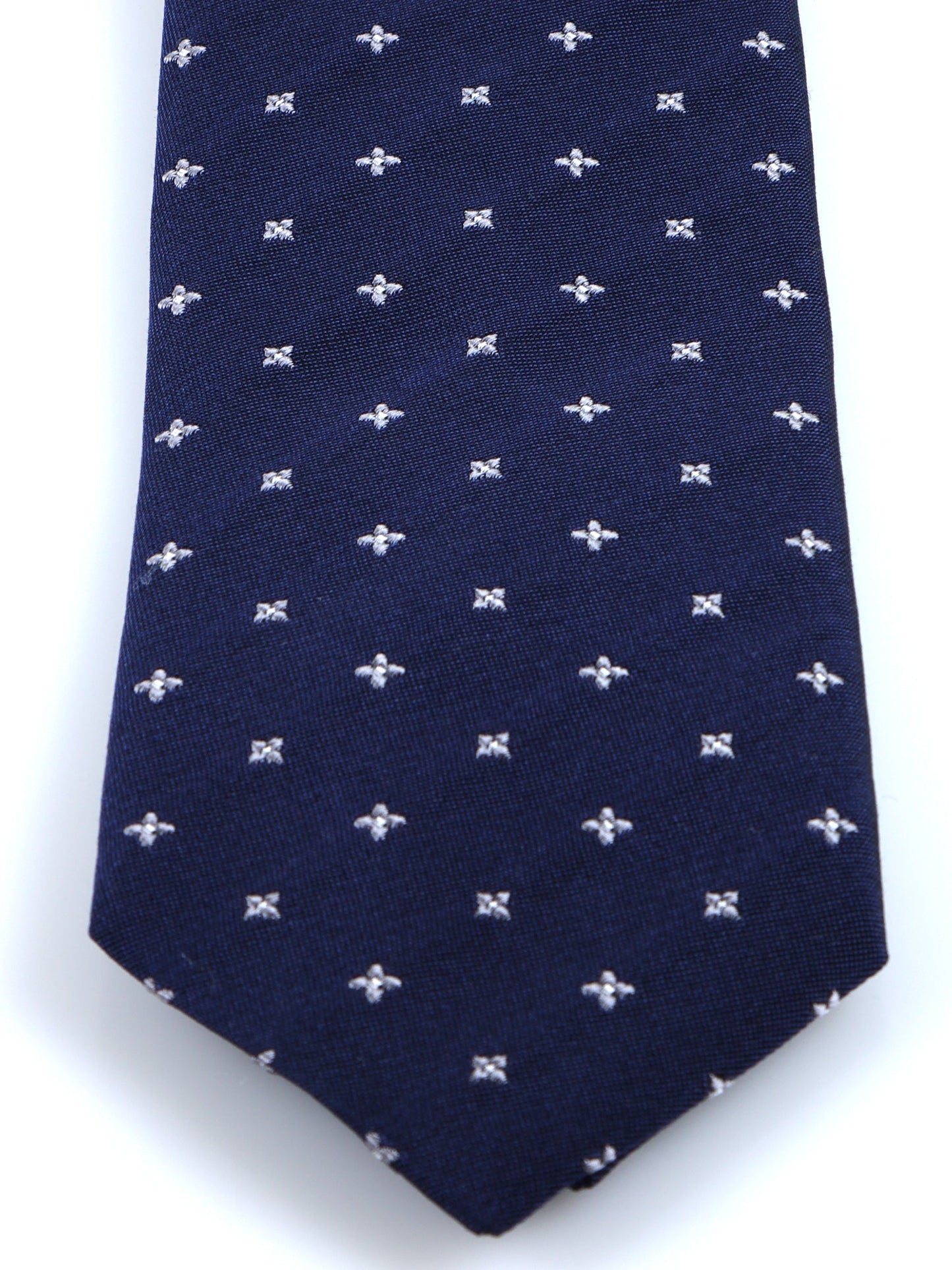 Luxury 3-Fold Silk Necktie in Blue