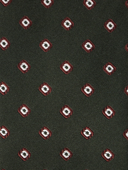 Luxury 3-Fold Silk Necktie in Green