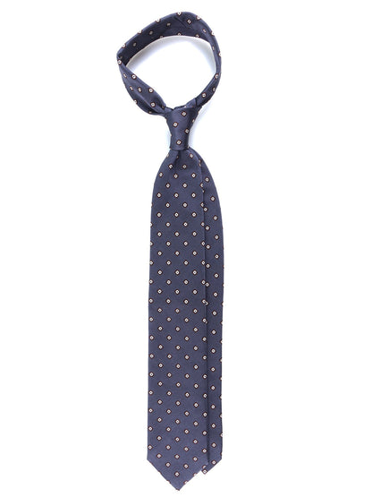 Luxury 3-Fold Silk Necktie in Grey
