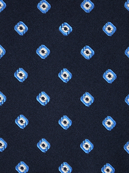 Luxury 3-Fold Silk Necktie in Blue