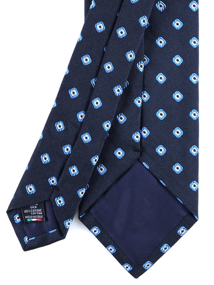 Luxury 3-Fold Silk Necktie in Blue