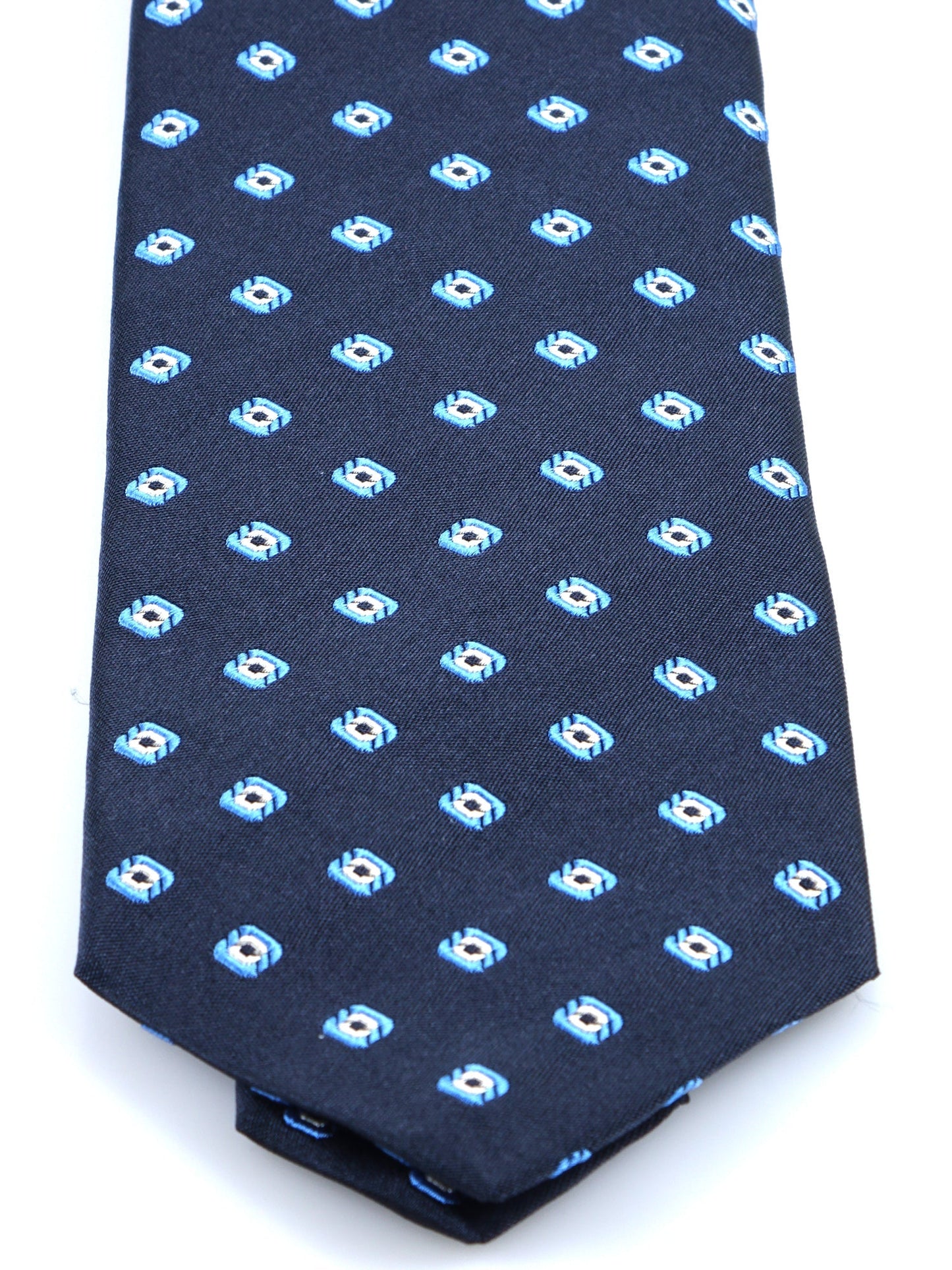 Luxury 3-Fold Silk Necktie in Blue