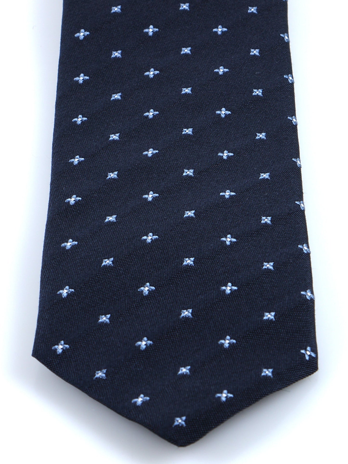 Luxury 3-Fold Silk Necktie in Blue