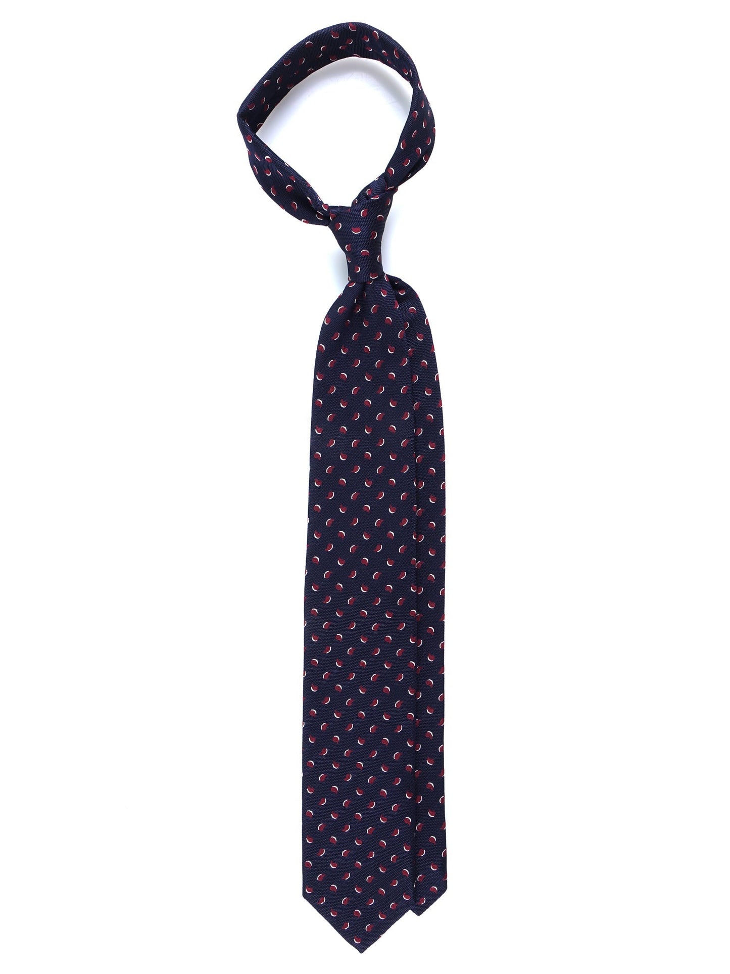 Luxury 3-Fold Silk Necktie in Blue