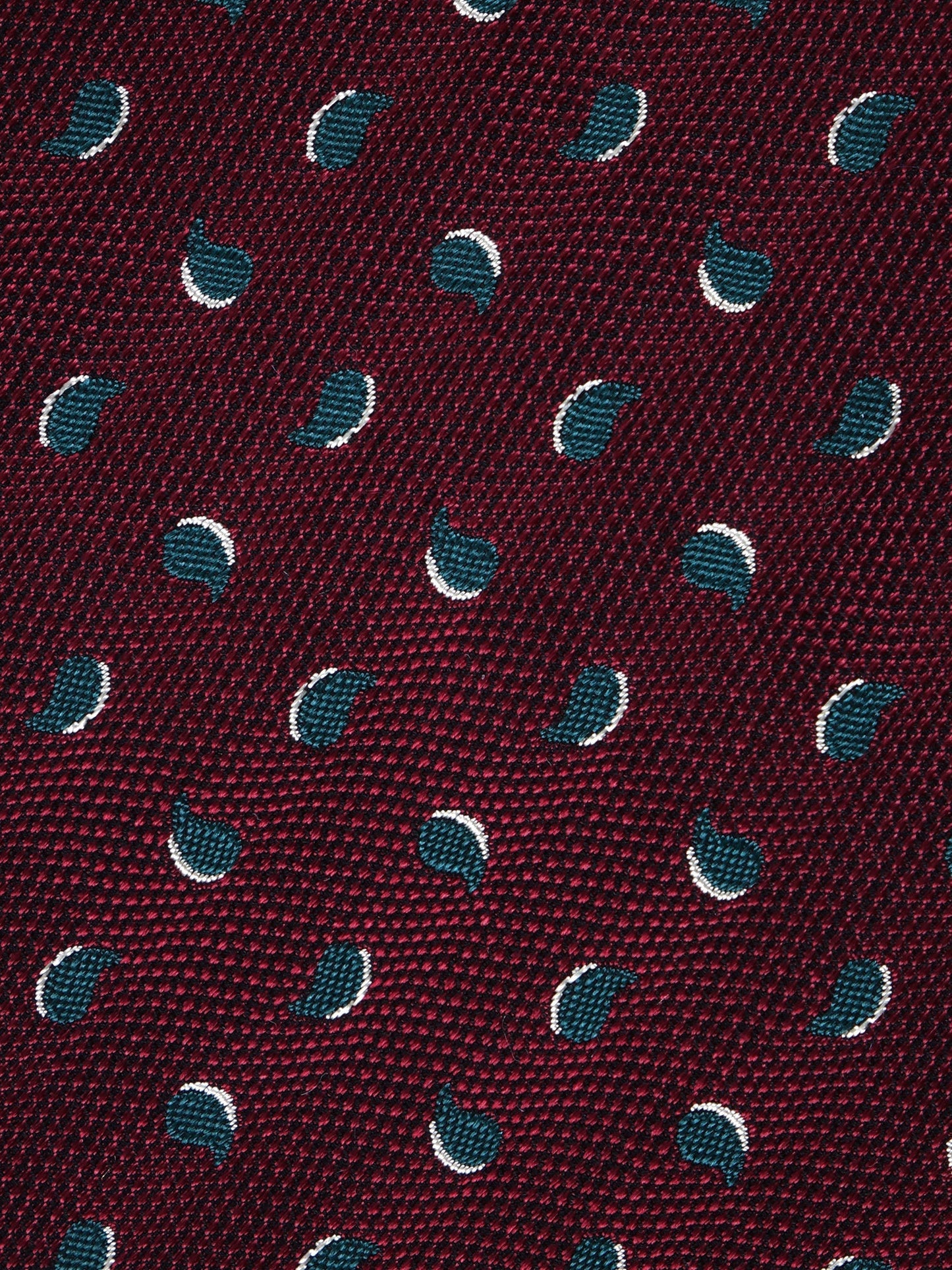 Luxury 3-Fold Silk Necktie in Red