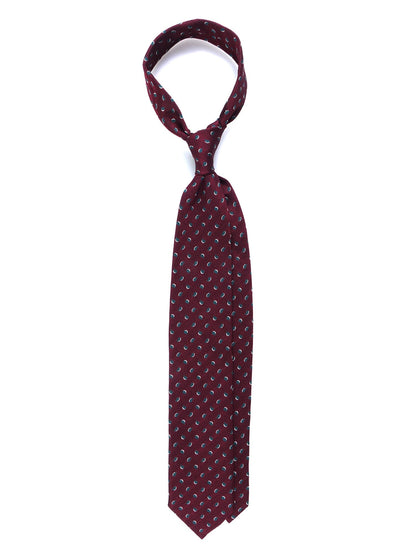 Luxury 3-Fold Silk Necktie in Red