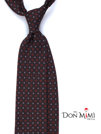 Luxury Silk Necktie in Brown