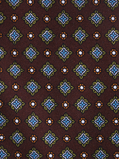 Luxury Silk Necktie in Brown