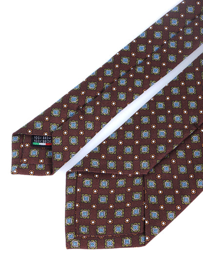 Luxury Silk Necktie in Brown