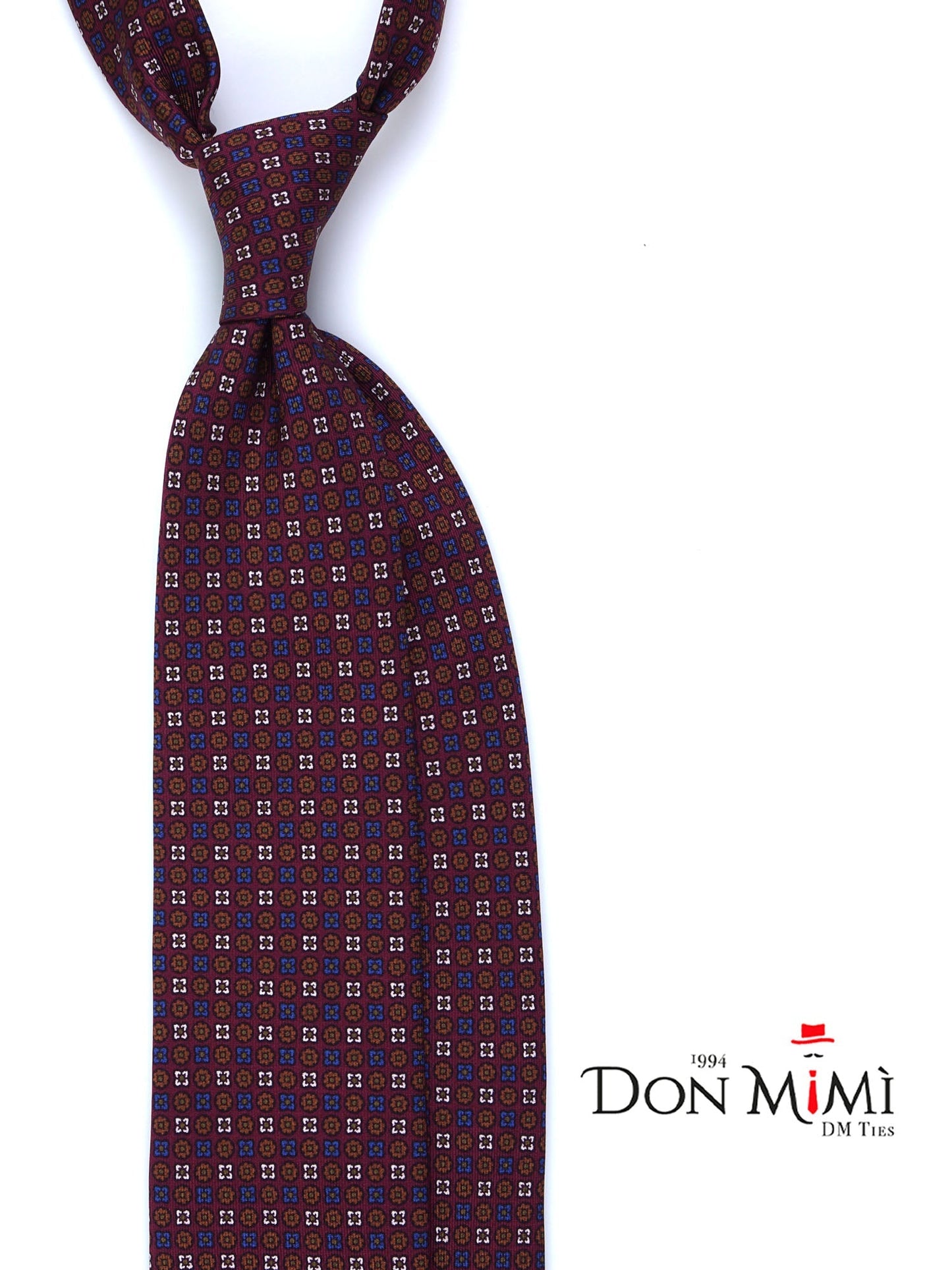 Luxury Silk Necktie in Burgundy