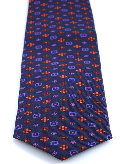 Luxury 3-Fold Silk Necktie in Blue