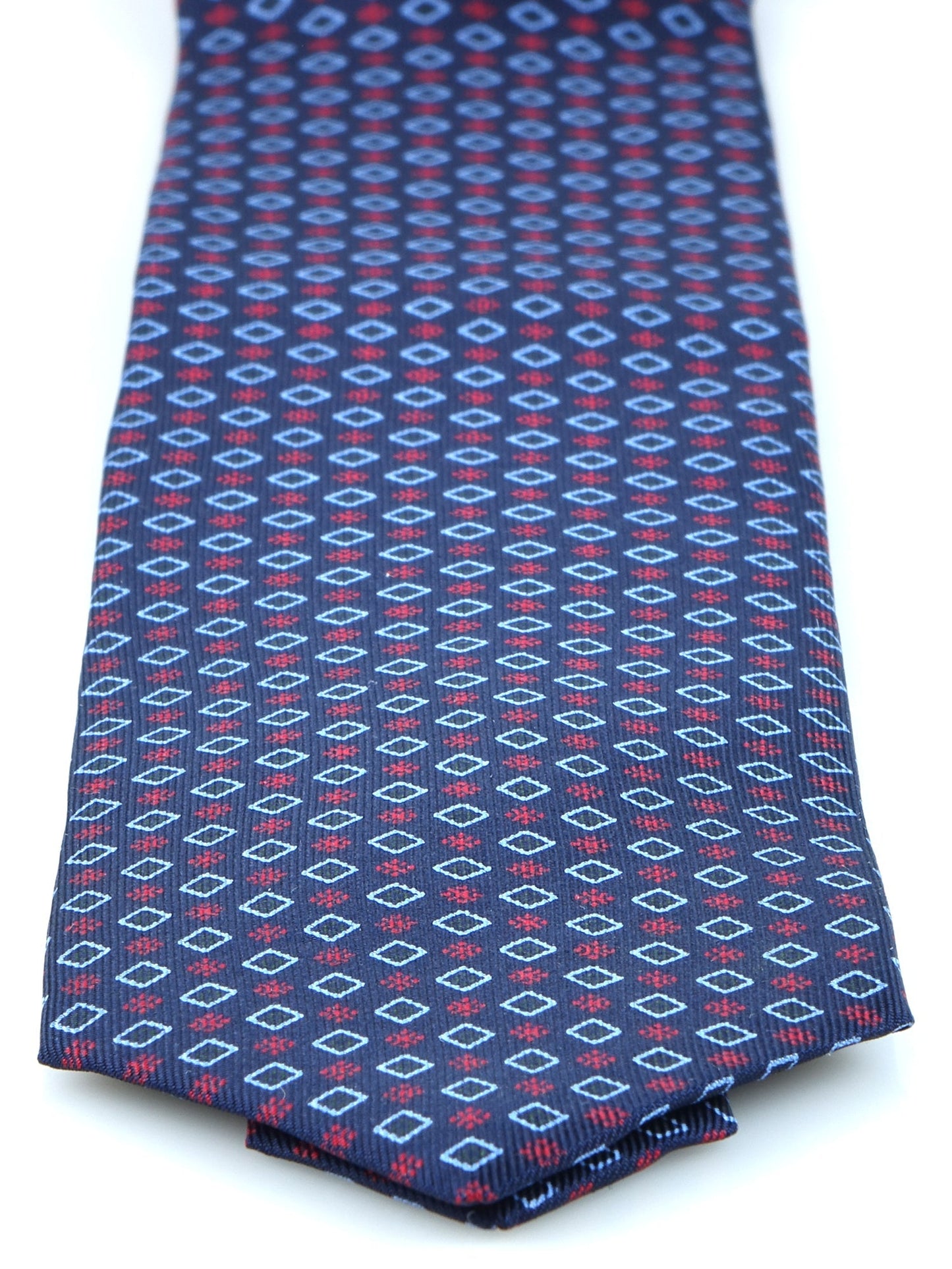 Luxury 3-Fold Silk Necktie in Blue