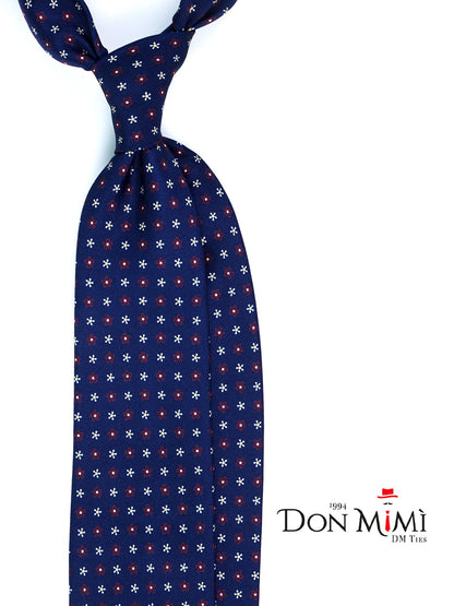 Luxury 3-Fold Silk Necktie in Blue
