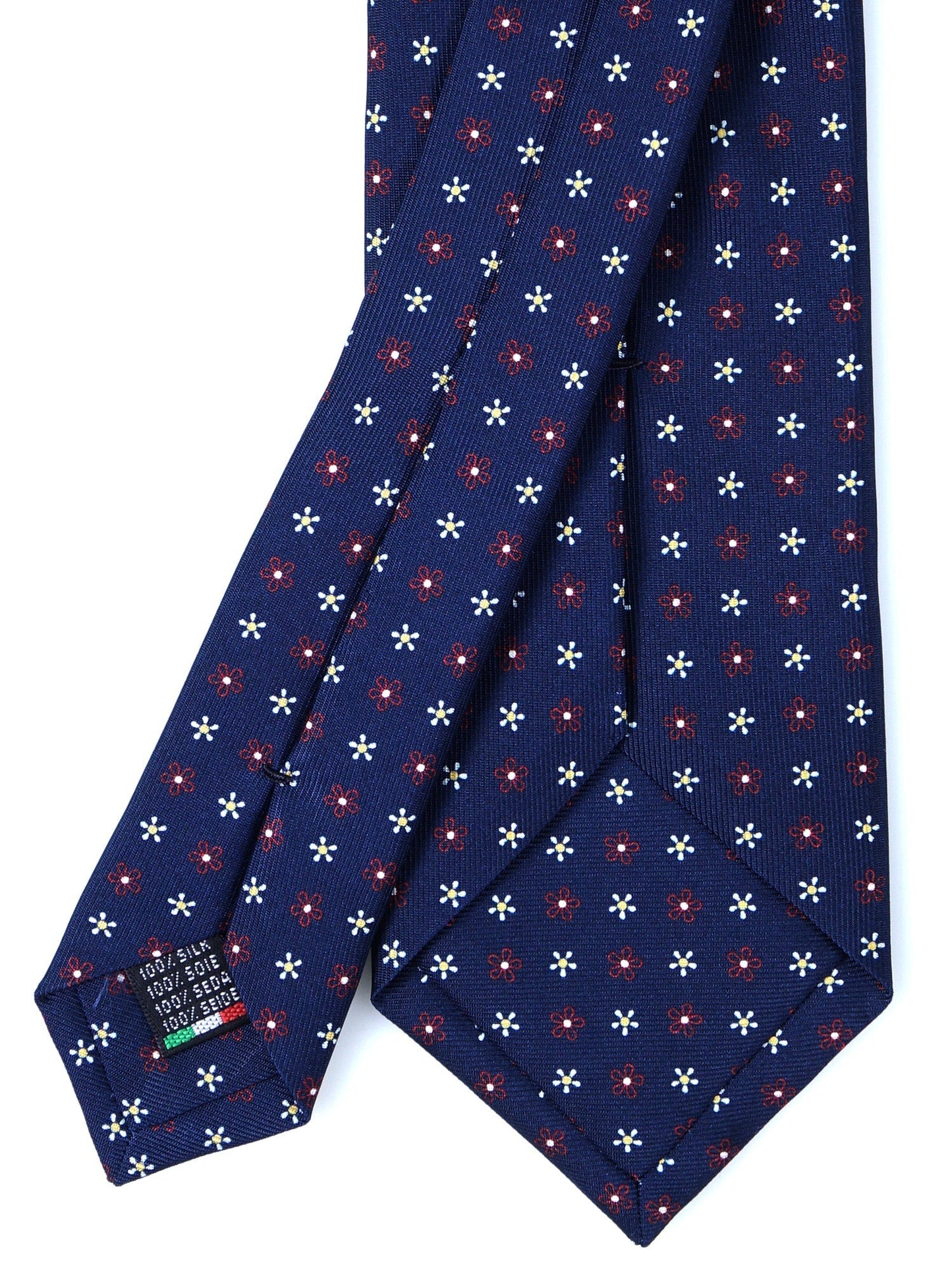 Luxury 3-Fold Silk Necktie in Blue