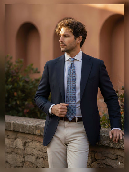 Luxury Silk Necktie in Teal