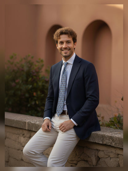 Luxury Silk Necktie in Teal