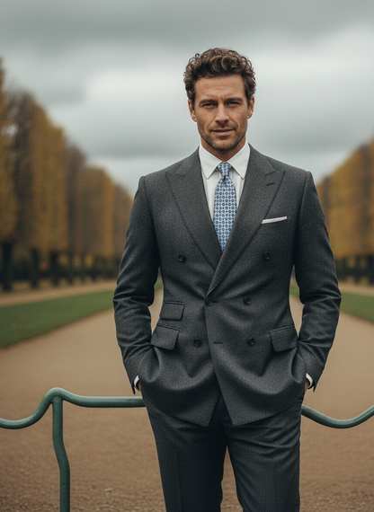 Luxury Silk Necktie in Blue