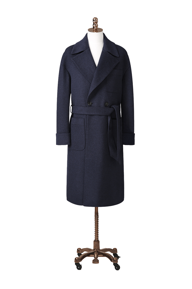 Wool, Cashmere & Silk Double - Breasted Overcoat - The Drafting Room