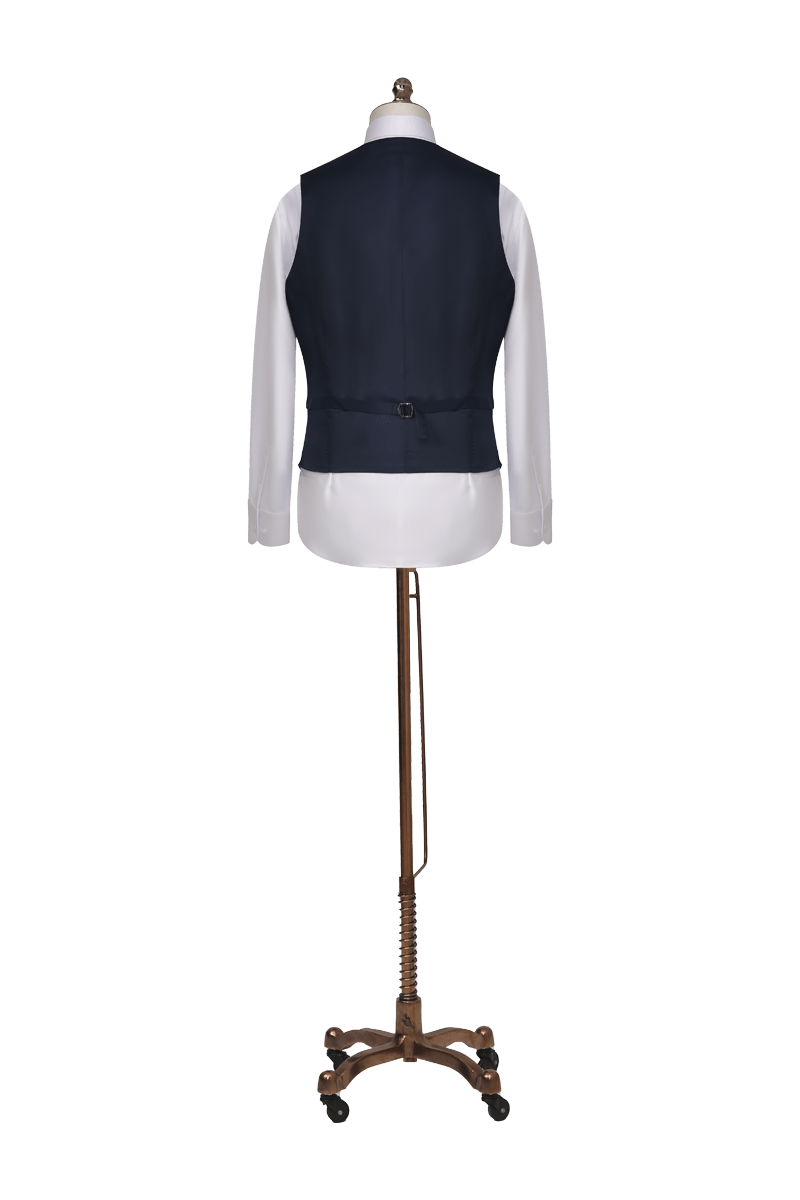 Navy Check - 3 Piece Suit - The Drafting Room